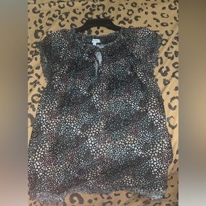 Black low cut with colored flowers